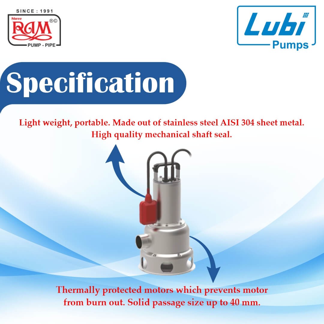 LUBI Heavy Duty Construction Drainage Pump